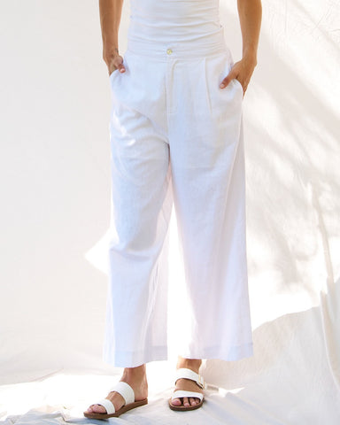 Aspen Palazzo Pant White