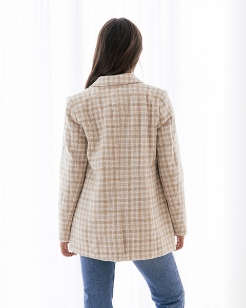 Neutrals Check Blazer