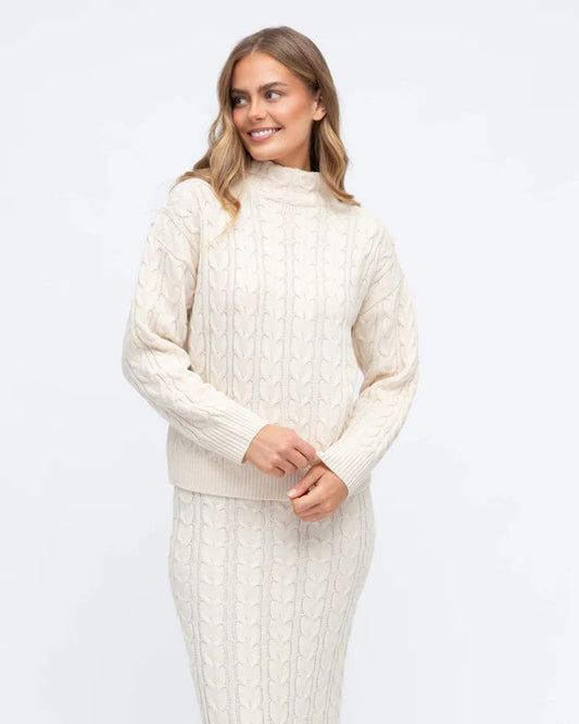 Cable Knit Jumper Cream