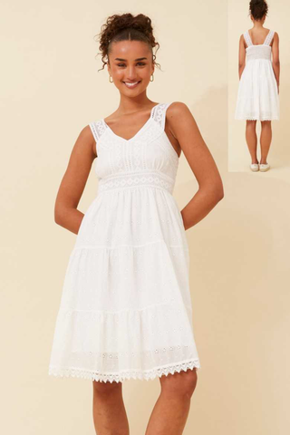 Ava Broderie Anglaise Dress