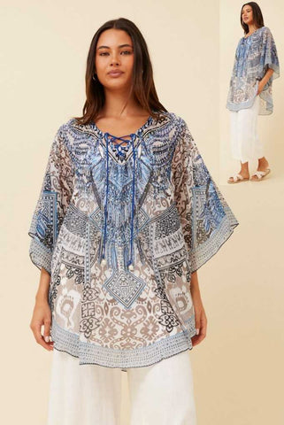 Aria Paisley Print Top