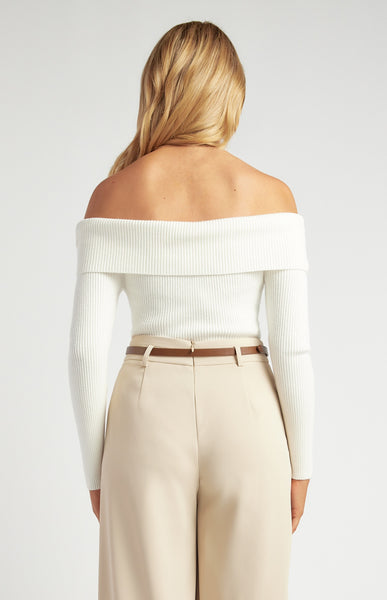 Jacinta Knit Bodysuit White