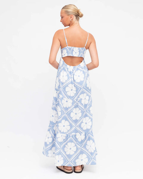 Lila Cut Out Back Maxi