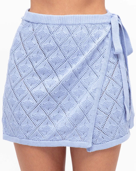 Lila Knit Wrap Mini Skort