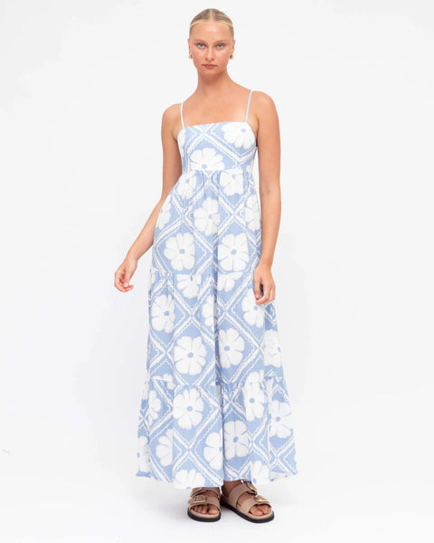 Lila Cut Out Back Maxi