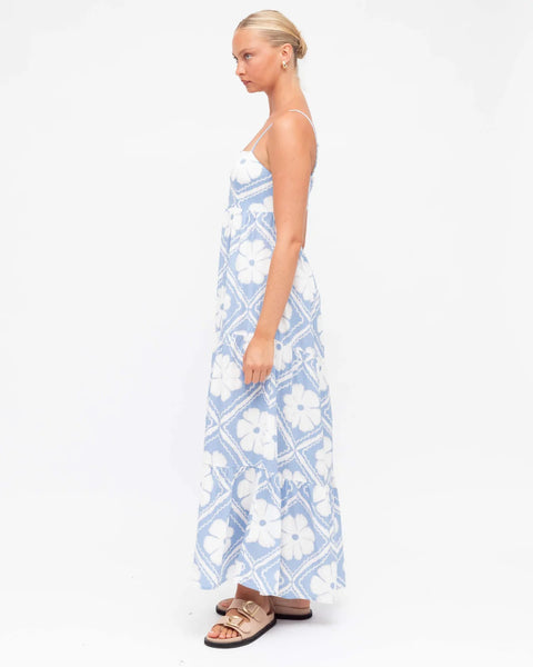 Lila Cut Out Back Maxi