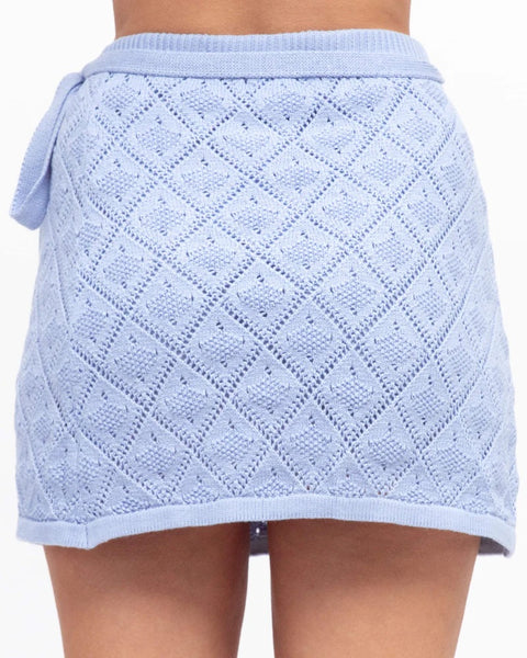 Lila Knit Wrap Mini Skort