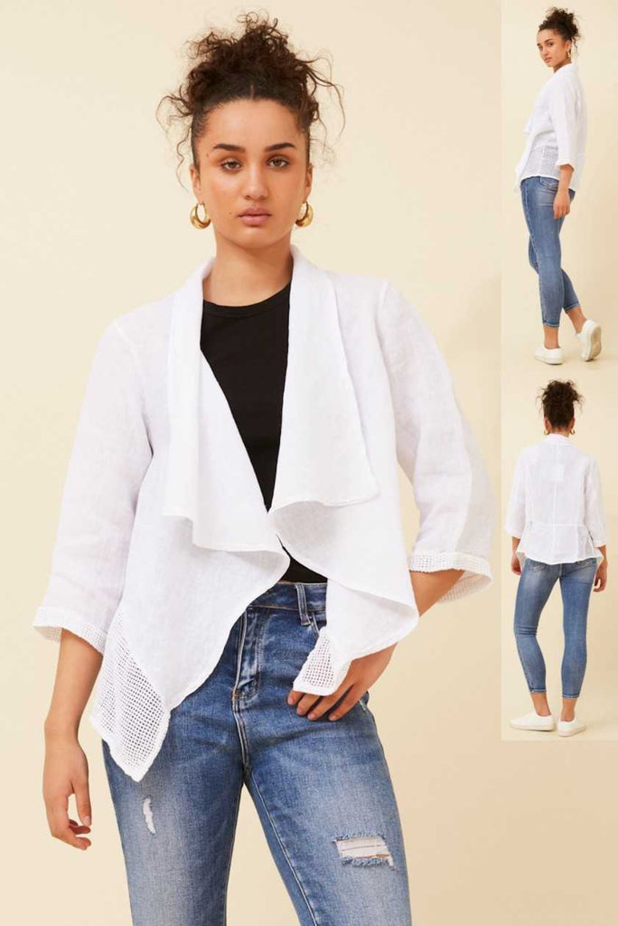 Linen Waterfall Jacket