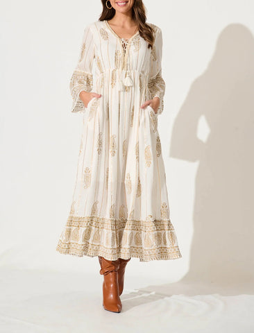 Maya Boho Maxi White