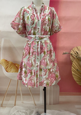 Marley Dress Pink Print