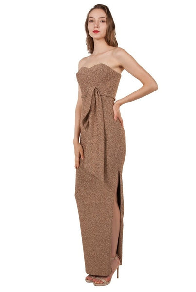 Melanie Stretch Gown Gold