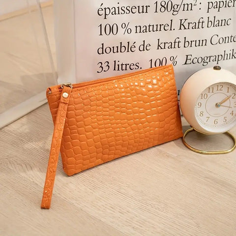 Mini Wrist Clutch Orange