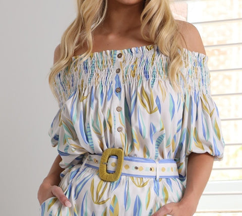 Seabreeze On Off Shoulder Top