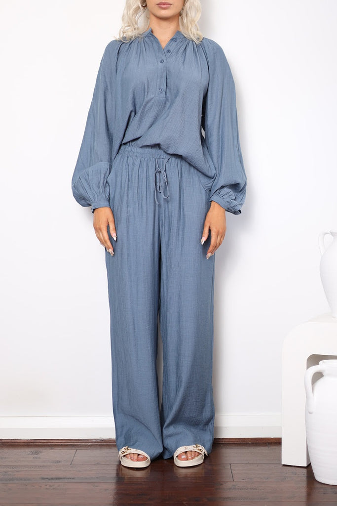 Sicily Palazzo Pant Blue