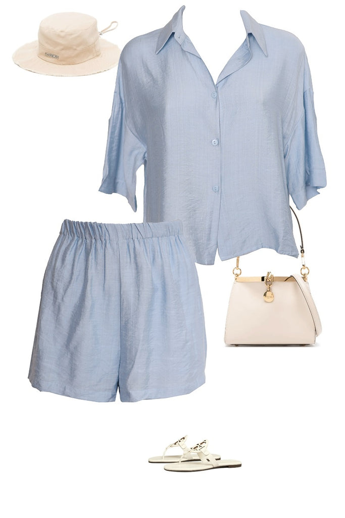 Sicily Short Set Ice Blue