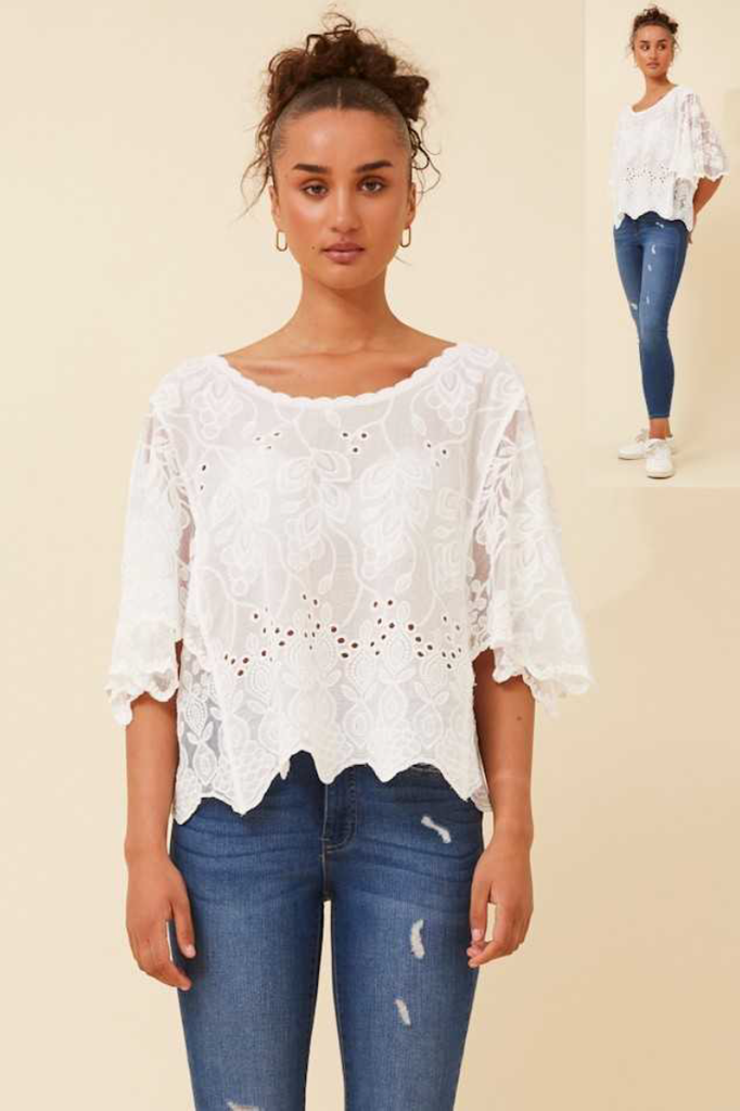 Ilene Cotton Lace Top