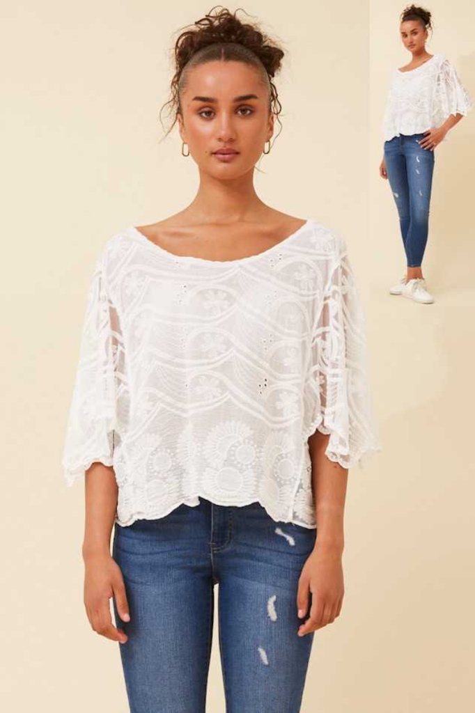 Irene Cotton Lace Top