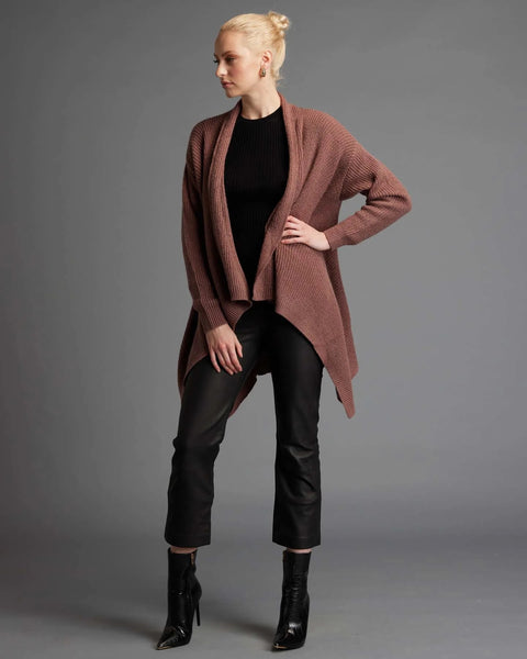 Waterfall Cardigan Rose Taupe