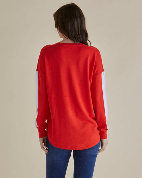 Sophie Knit Jumper Red